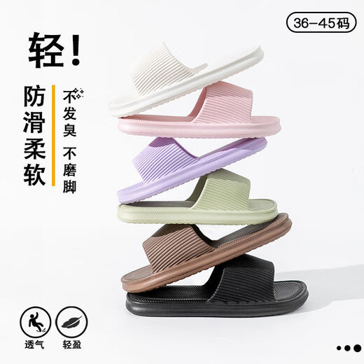 Pantres intérieures 3angni pour hommes, doux et élastique, salle de bain confortable, anti-glissement, anti-odor, léger, pantoufles de couple simples pour femmes, noire 40-41 (largeur du pied recommandée pour prendre une taille plus grande)