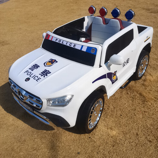 
Jingxuan police car can be used to ride off-road personalized four-wheel car dual-drive remote control boys, girls, children's car electric car pickup police car four-wheel drive police light alarm large trunk four-drive