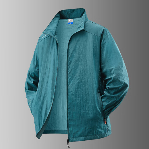 Guqian Summer Lightweight Quick-drying Sun Protection Clothing Men's Jacket Outdoor Leisure Travel Sun Shade Fishing Clothing Sports Versatile Trend Dark Gray XL - Recommended 135-150 Jin Jin equals 0.5 kg