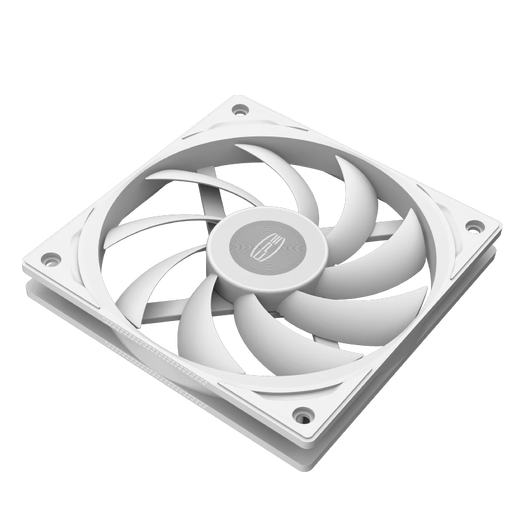 Overclocking Triple (PCCooler) F5 R12015 White 12 cm Ventilador de chasis de 15 mm Ventilador delgado de 4pin 4pin dual de bolas adecuados para ITX modificación del radiador informático de presión descendente