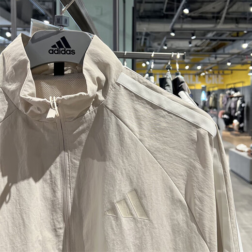 Adidas Jacket Men's Men's 2025 Summer New Sportswear Toven Swey и универсальная повседневная стойка Kc3894 KC3894 Miracle Bauxite Brown/Hanyu White S