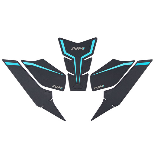 NIGHT CAT is suitable for Dongfeng 675NK fuel tank stickers, modified motorcycle fishbone stickers, anti-slip stickers, fuel tank protection side sticker accessories, 675NK black and blue full set of fuel tank stickers, a total of five pieces