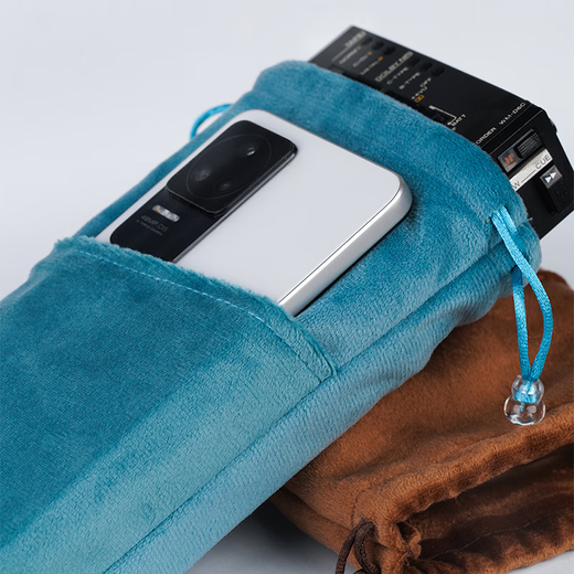 FiiO Portable Headphone Player Tape Machine Double Pocket Storage Bag Large Brown (can be used for DM13/K11/SR11/K7)