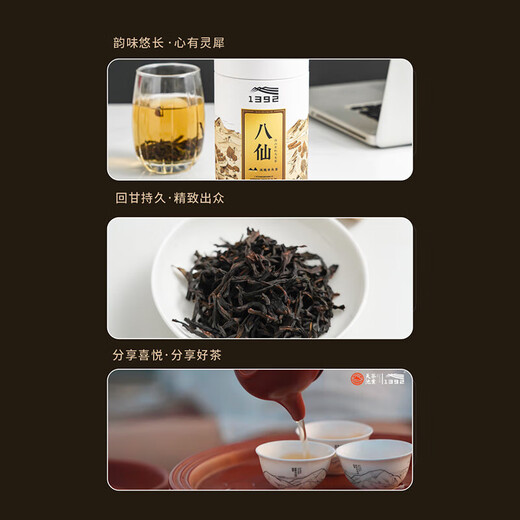 天池茶业1392 凤凰单枞茶凤凰单丛茶叶特级高山乌岽单丛 七彩八仙 七彩·八仙 100g 特级
