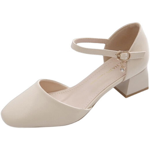Belle Break-Größe Zehensandalen für Frauen im Sommer 2025 Vielseitige weiche Leder-High Heels Ein-Liner Square Toe Hohlschuhe Huidong Sandalen für Frauen auf weißen 20 Sandalen für Frauen 2025 Neu 37