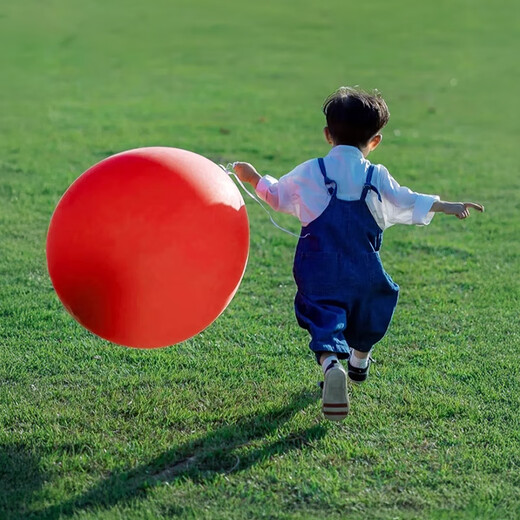 
Guangdula 18-inch super large balloons children's outdoor thickened colored large balloon park grass explosion-proof pat ball 10 sets