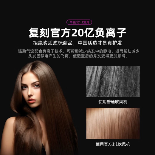 DIKTT German hair dryer, household mute negative ions, high power, no damage to hair, high-speed, quick-drying, leafless hair dryer, hair care, dormitory portable, business trip, baby, pet, lady only, digital display Haoyue Black, high-speed dry hair care - intelligent digital display 1.8m+ gift box