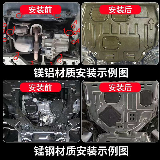 Xiuli is suitable for 20-25 Guangqi Honda Haoying engine lower guard plate and chassis guard plate original modification accessories. 23-25 Haoying-fuel version aluminum-magnesium alloy engine.