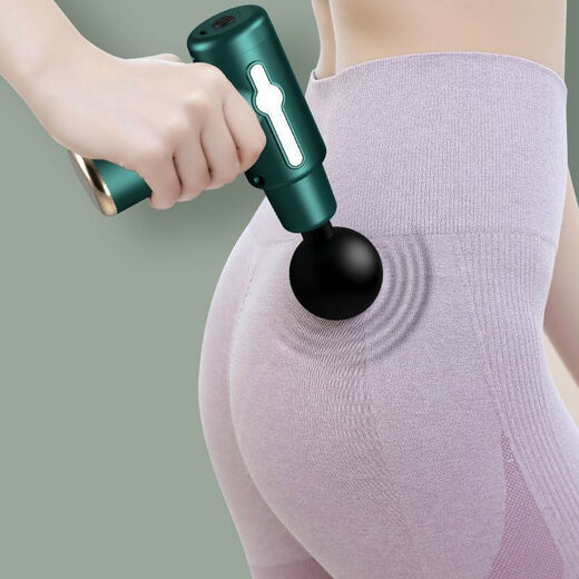 Nuevo [auténtico] Fascia alemana Fascia Massager Handheld Muscle Vibration Massage Massage Vértebras cervicales y cintura y trasera LCD Flagship Version [Negro] 3888 Turn/4 Gear + 4 Heads + puro de alta calidad [Gun de fascia profesional] Super Alemán Super]