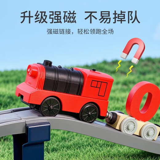 Carlbee Children's Magnetic Digital Train Track Toys Puzzle Magnetic Blocy Blocs Assemblé Cadeaux d'anniversaire garçons et filles