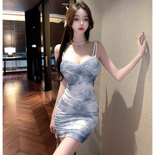 Yi Jingxuan (yijingxuan) Nachtclub rein sexy heißes Mädchen sexy Kleid für Frauen 2025 Sommer neuer Rückenless Mesh Hastendrock Bild n 2926 l