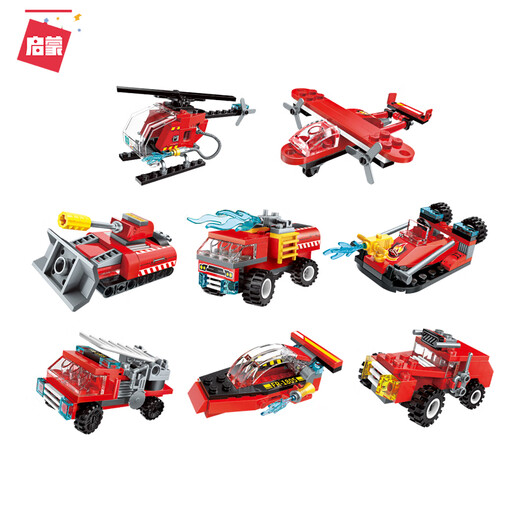 Qichun Fire Protection Series Building Block Car Assembly Small Particle Toy CAR Niños de 6-12 años Regalo 1805 12026/Lieyan Pioneer 4 Box Set Set Box
