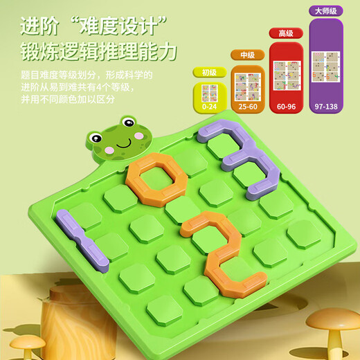 Digital puzzle maze student thinking brain training intelligence problem solving toy kindergarten children early education puzzle frog digital puzzle maze 138 levels