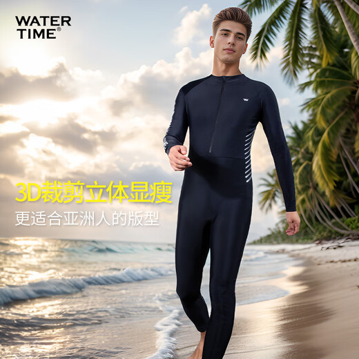 WATERTIME wetsuit men's swimsuit sun protection quick-drying surfing suit one-piece jellyfish suit snorkeling suit one-piece diving M