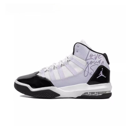 耐克（NIKE）球鞋定制 Jordan Max Aura 1 童趣聚会 中帮复古篮球鞋 黑粉 AQ9214-121Team62-粉泡康扣 35.5