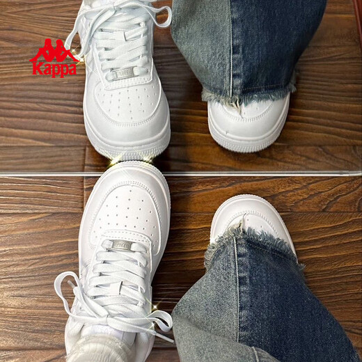 Kappa (Kappa) women's shoes autumn 2025 new height increasing white shoes for women versatile casual sports sneakers for women Lu Yubai 38