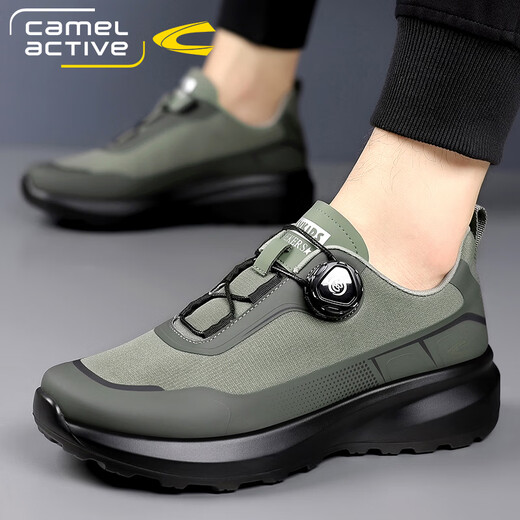 Camel Dynamic Men's Chaussures Nouveau été extérieur en plein air Sneakers SOLE SOLE MESH SHORST CAS des chaussures décontractées pour hommes [Sole Sole Shock Absorption] Non-glisser 3527 40 Taille de chaussure en cuir standard