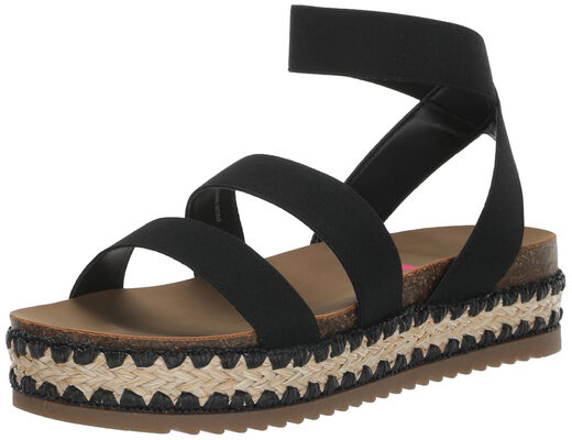 Steve Madden Girls Krissy, Black Black 5 Big Kid
