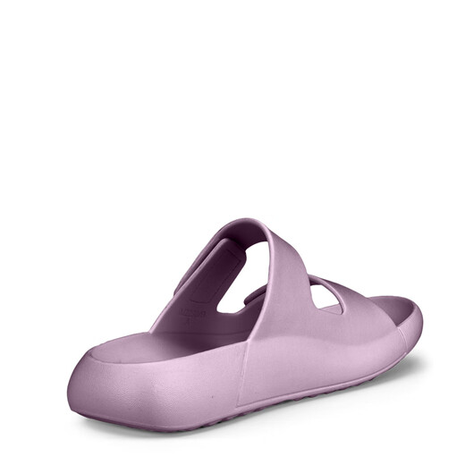 
ECCO Aibu casual slippers for men and women 2024 thick sole strap slippers Velcro sports trail Como 524104 purple-11981 37
