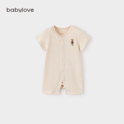 Babylove baby short-sleeved jumpsuit summer thin clothes colorful cotton jacquard breathable rompers newborn baby summer clothes