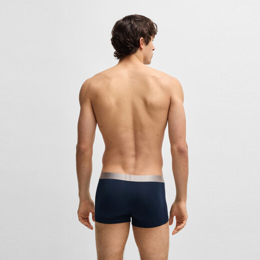 Boss [cadeau de la fête des pères] pantalon de logo masculin, mélangeur en coton, culotte de boxer classique, pack de trois standard 983 couleurs mélangées L