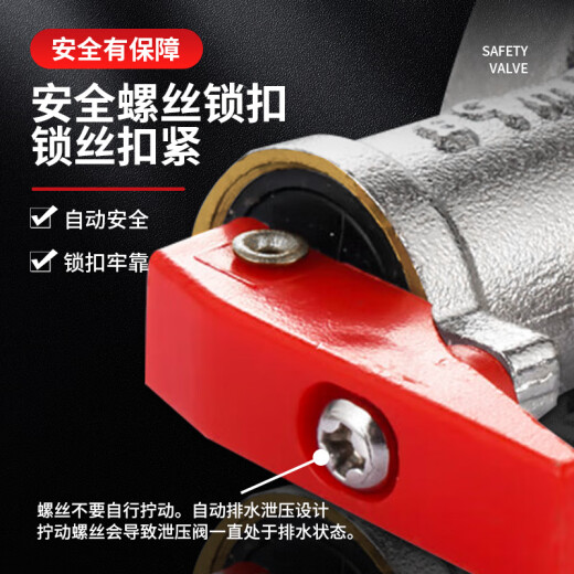 鲸万荟通用热水器泄压阀 可调式减压阀安全阀0.8mpa 单向止回阀W866