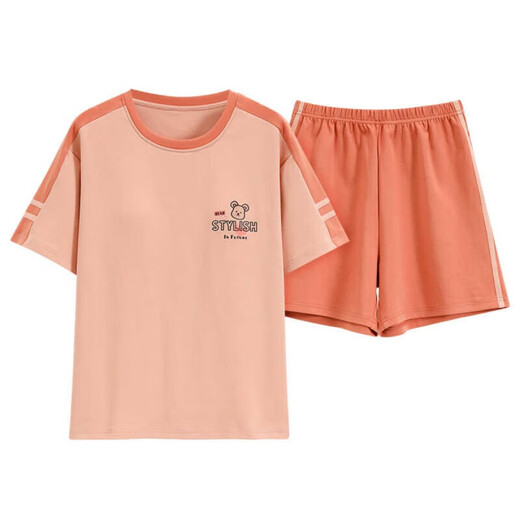 Modal 2025 Nuevo pijama para mujeres en verano pantalones cortos de jaleo de algodón puro para traje de ropa para el hogar portátil Z9853 m [Recomendado para usar 80-100Jin [Jin iguala 0.5 kg]]