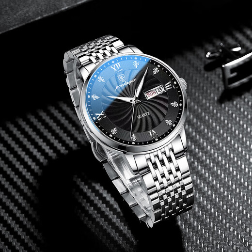 Les mêmes montres masculines à la mode pour les étudiants pour les étudiants pour hommes, le calendrier imperméable des étudiants entièrement automatique Machinerie 826 Black Shell Black Steel Celt Collection et Achetez des cadeaux