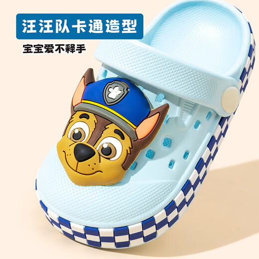 Wangwang Team Children's Slippers Summer Nouveau bébé Baby Toddler Sandals Girls Anti-Slip and Odor Boys and Girls Hole Chaussures Black 19 Longueur intérieure 19cm Convient pour la taille 29/30