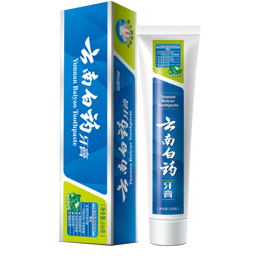 
Yunnan Baiyao Toothpaste Liulan Mint Tooth Protects Tooth Protection and Gingival Fresh Breath Improves Gingival Problems Care Oral Care [690g Total] Fresh Mint 230g*3 Pcs