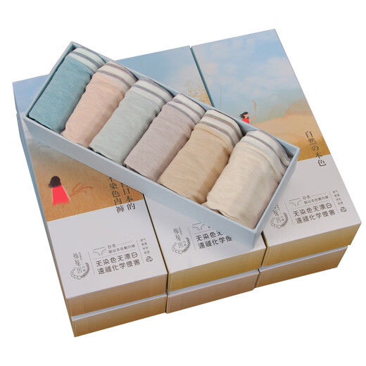 UHFR -Schönheitssalon Hi Milliarden Lieblings -Baumwoll -Reisfeld -Unterwäsche Damen -Baumwoll -Shorts Weekly Hosen farbige Baumwollbiologische Baumwoll -Middle -Bären 9215 [M] 6 Packs [Andere Stil 1] Alle Größe