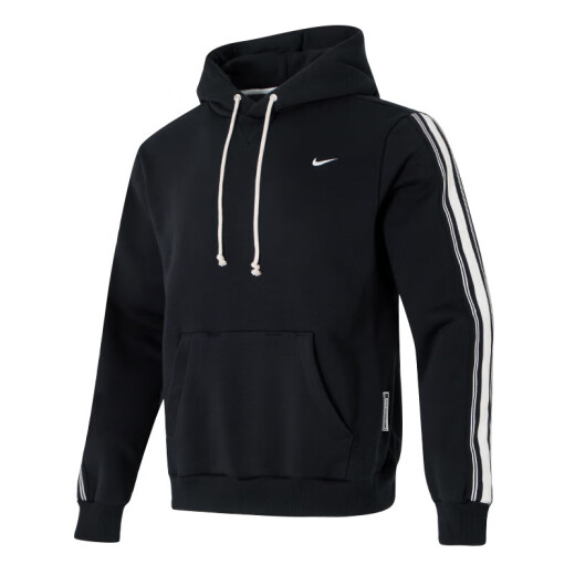 
Nike (NIKE) sweatshirt men's jacket summer new style training sports hooded windproof casual velvet pullover HJ3882-010 HJ3882-010 Black/light ivory white L