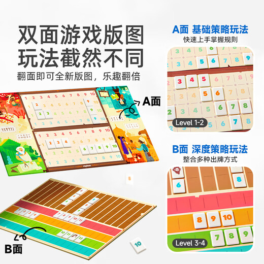 
MiDeer children's toys digital card puzzle thinking training parent-child game board game digital card