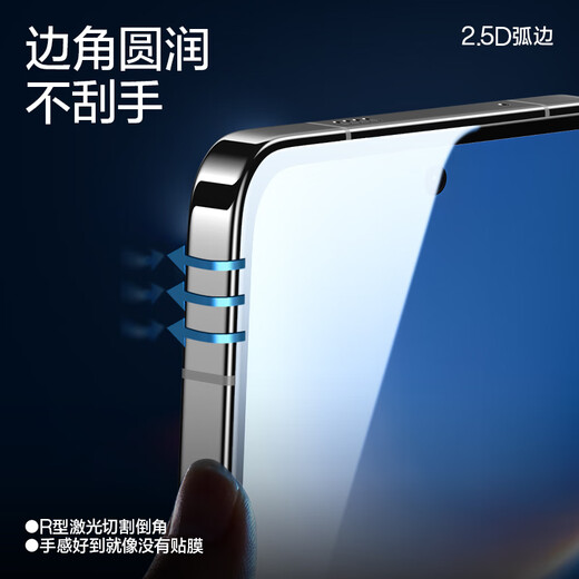 Flash Magic is suitable for Redmi turbo4pro tempered film, Redmi mobile phone film, explosion-proof and anti-fingerprint, high-definition and high-transparency mobile phone protective film, enhanced | explosion-proof and strong anti-fingerprint, 2 pieces + artifact 1 1 real machine mold opening