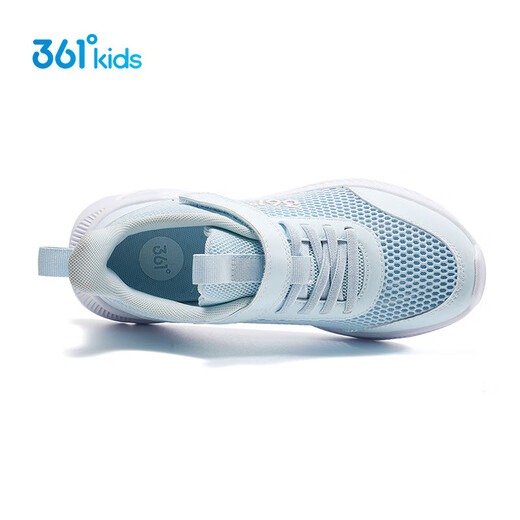 361 children's sneakers boys running shoes autumn large mesh lightweight Velcro girl casual breathable sneakers [large mesh] water clear blue/baby pink 39