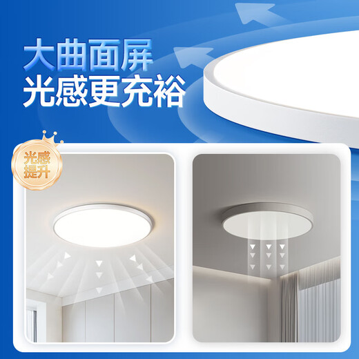 HP Eye Protection Bedroom Ceiling Lamp Simple LED Minimalist Ultra-Thin Puri Zhongshan Lamp Room Light Zhenzhi Light Package Installation
