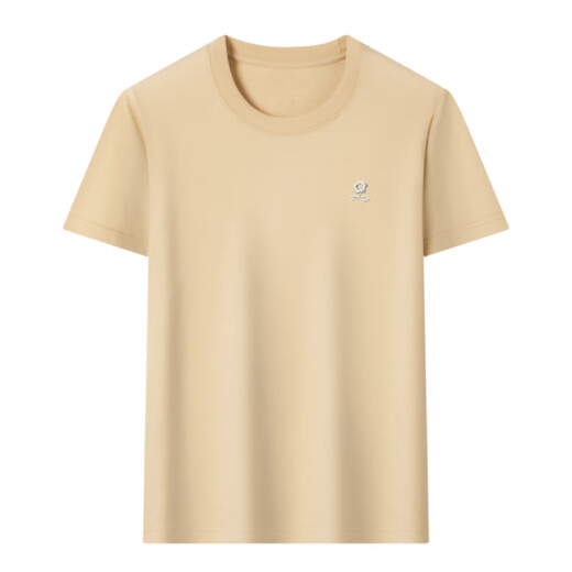 T-shirt à manches courtes de Montagut Coton Pure Coton Round Coule de base Casual Half-Mirated Casual Style Men de nouveau Men Men 9929 Gold Label Black 4xl 190 Recommandé 185-205Jin [Jin est égal à 0,5 kg]