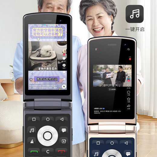 Gionee Z15 One-Click-Wechat, Douyin, Kuaishou-Video-Smart Flip, Full Netcom, älteres Mobiltelefon großer Bildschirm, große Wörter, große Stimme, Drei-Defense, reines Werbefrei, Blau