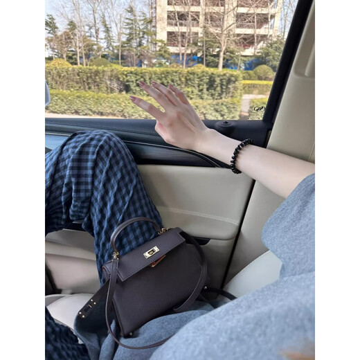 HUALIN FASHION韩风T恤睡衣女宽松格子长裤家居服休闲套装2025 683短长纯色格子 170 M
