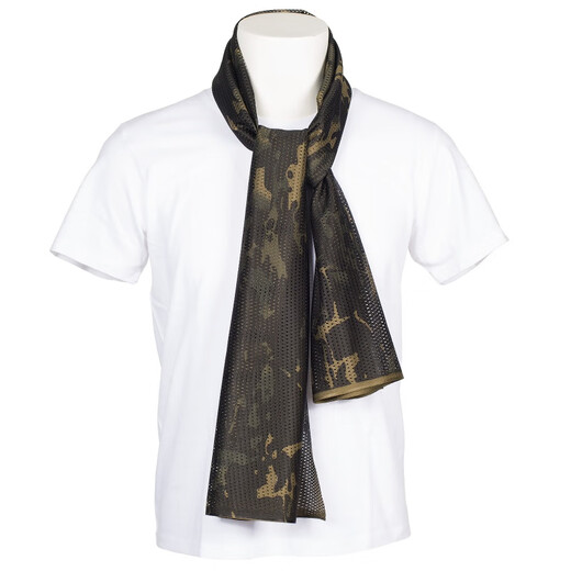 Tulan Summer Men's Buff Guard de cuello delgado Bufanda Táctica al aire libre Bufanda táctica Hombres y mujeres Bufanda cuadrada rápida Negro Negro