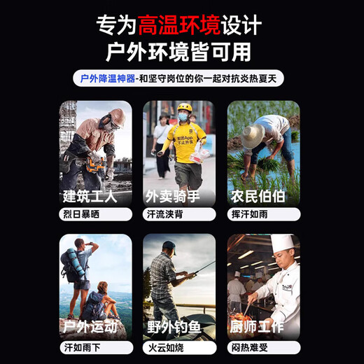 Syouran outdoor camping fan rechargeable fan super long battery life strong wind field tent fishing fishing large capacity lithium battery dormitory desktop power bank three-in-one wireless portable orange 20,000 mAh/shaking timer/lighting/power bank multi-purpose