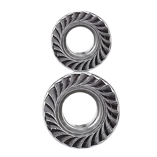 Sanmeng hexagonal flange nut DIN6923 304 stainless steel nut anti-slip anti-loosening pad nut M6 40 pieces