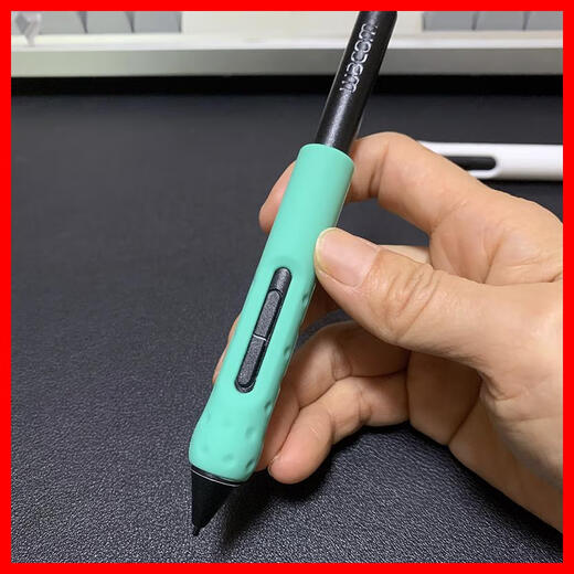 Wacom原装数位板握笔器CTL472/672/4100/6100/690手绘板压感防滑笔套 CTL490 690蓝色笔套 0x0cm