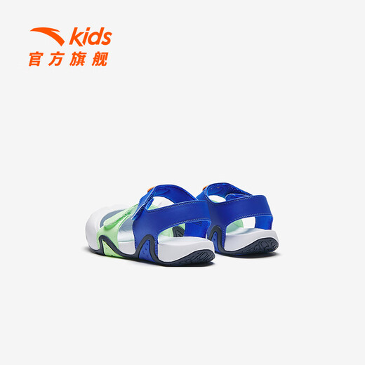 Anta-Kinderschuhe Kleinkinder Kleinkinder Kleinkinder Kleinkinder Jungen Sandalen 2025 Sommer Neues Mesh atmungsaktiven Mädchen-Funktionsschuhen Haiji Blau/Fluoreszenz Asakusa Green 0071H-3 Jungen 23