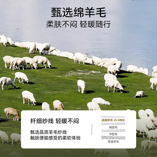 EMZ鄂尔多斯25春季新款男士羊毛西服高端商务正装极简礼服西装外套 深兰A版 M 175（92A/96B/100C）
