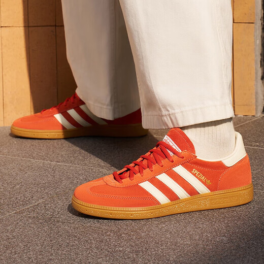 Adidas casual shoes men's shoes women's shoes autumn new sports shoes 3rd leaf clover T-shaped German training low-top shoes IG6191/brick red/white 36 (220mm)