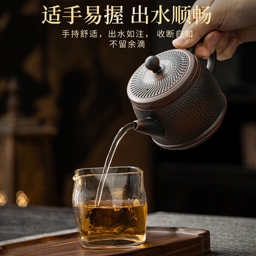 Haofeng 2025 new purple pottery teapot teapot complete tea set set high-end household Xishi teapot Mid-Autumn Festival gift