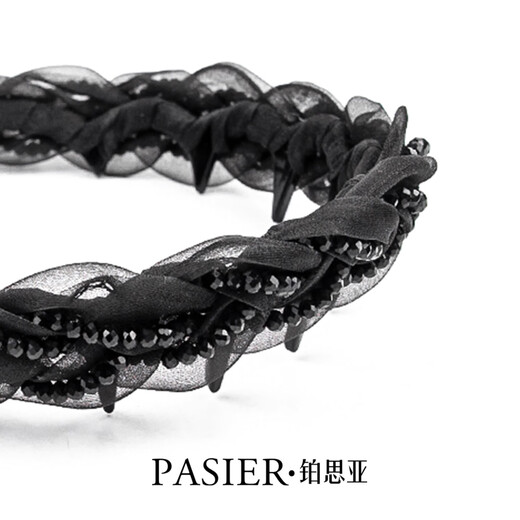 铂思亚巴黎王妃发箍2025新款遮白发发缝麻花辫宽边头箍轻奢外出发卡头饰 【星辰】3.0升级款礼盒装送女友