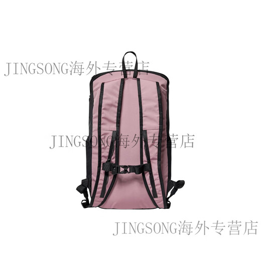萨洛蒙（Salomon）30L纯色Logo徽标印花大容量拉链开合防水面料双肩包书包常规男女 粉色