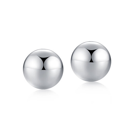 3DG Jewelery platinum pt950 simple round bead earrings as a gift for your girlfriend. Priced by the gram: 1.09 grams (93 yuan including labor costs)